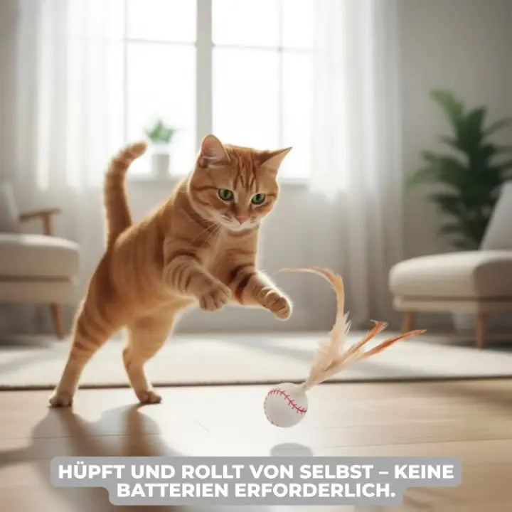 Interactive Feather Ball for Cats
