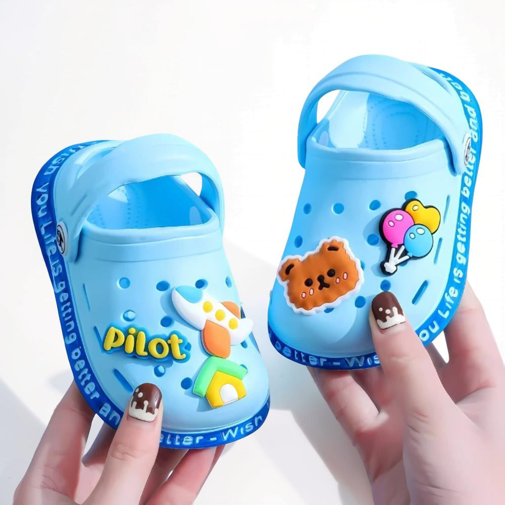 Playful Slip-On Clogs for Active Toddlers
