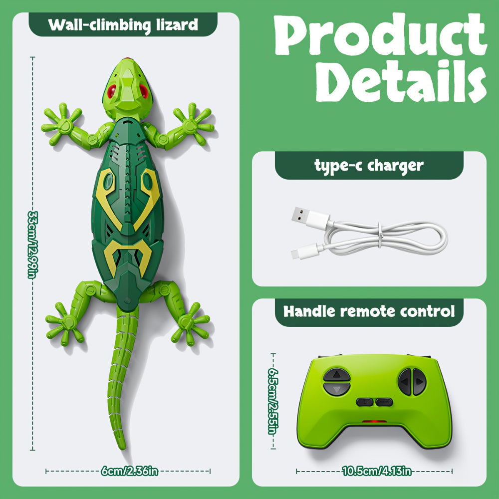 Remote-Controlled Climbing Gecko Toy for Kids