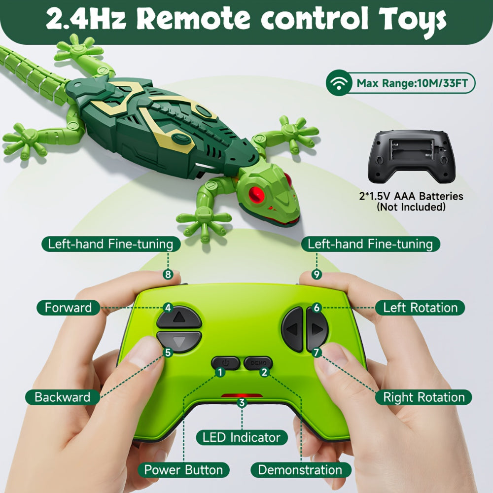 Remote-Controlled Climbing Gecko Toy for Kids