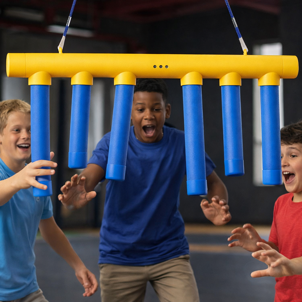 Dynamic Reflex Challenge Game for Kids with Drop Sticks