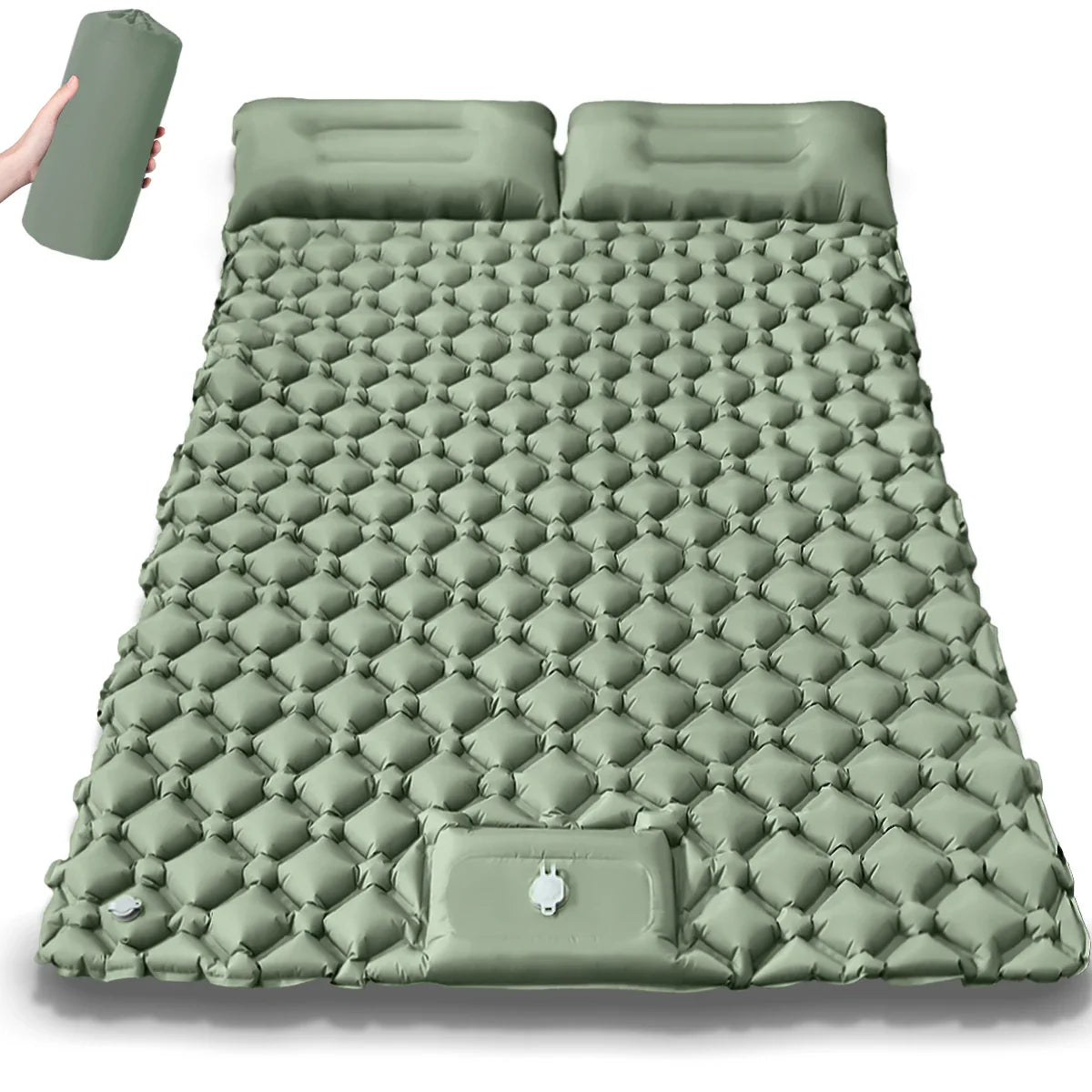 Extra-Wide Double Air Mattress for Camping – Quick Inflation for Comfort