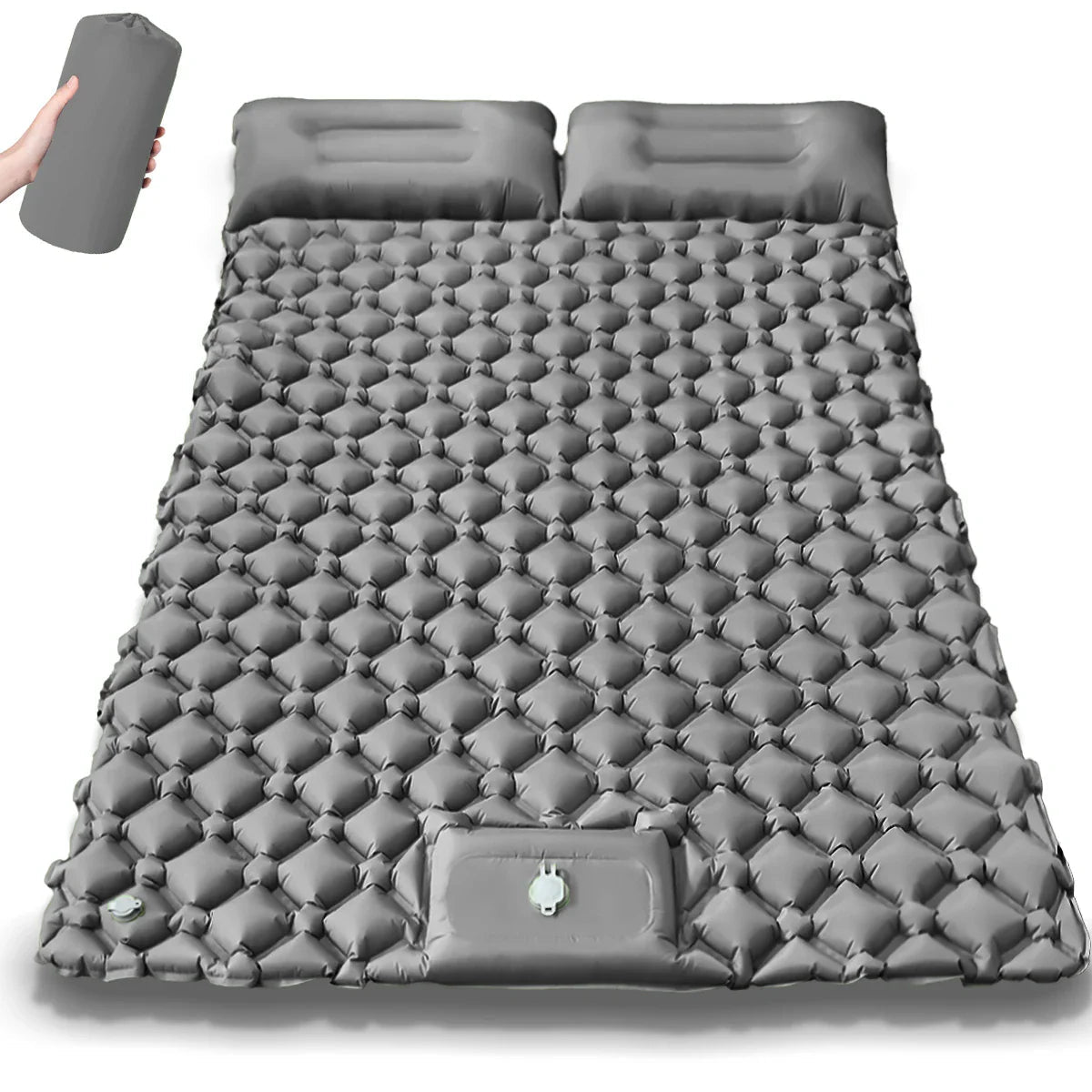 Extra-Wide Double Air Mattress for Camping – Quick Inflation for Comfort