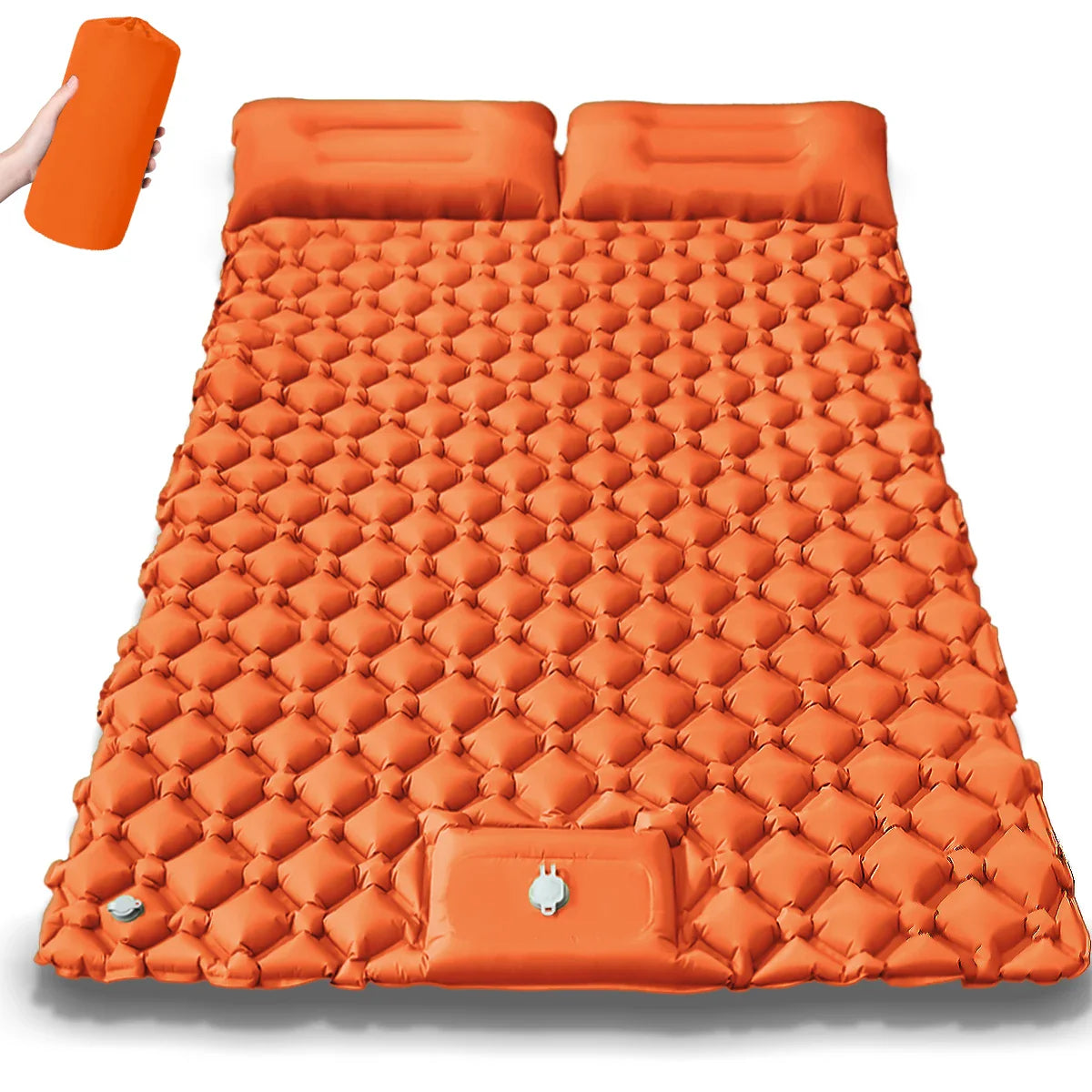 Extra-Wide Double Air Mattress for Camping – Quick Inflation for Comfort