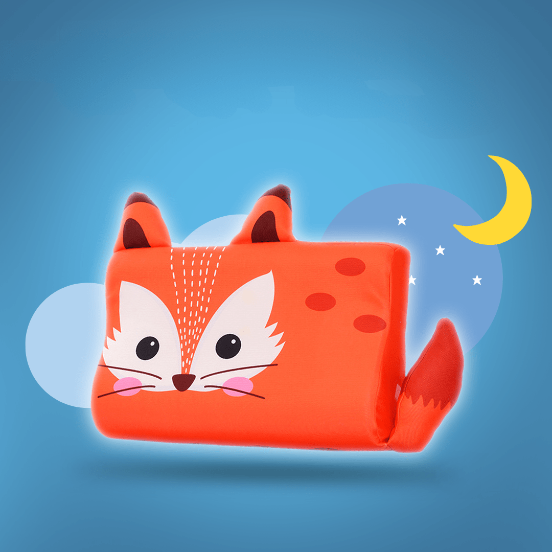 Ergonomically Shaped Memory Foam Pillow for Kids