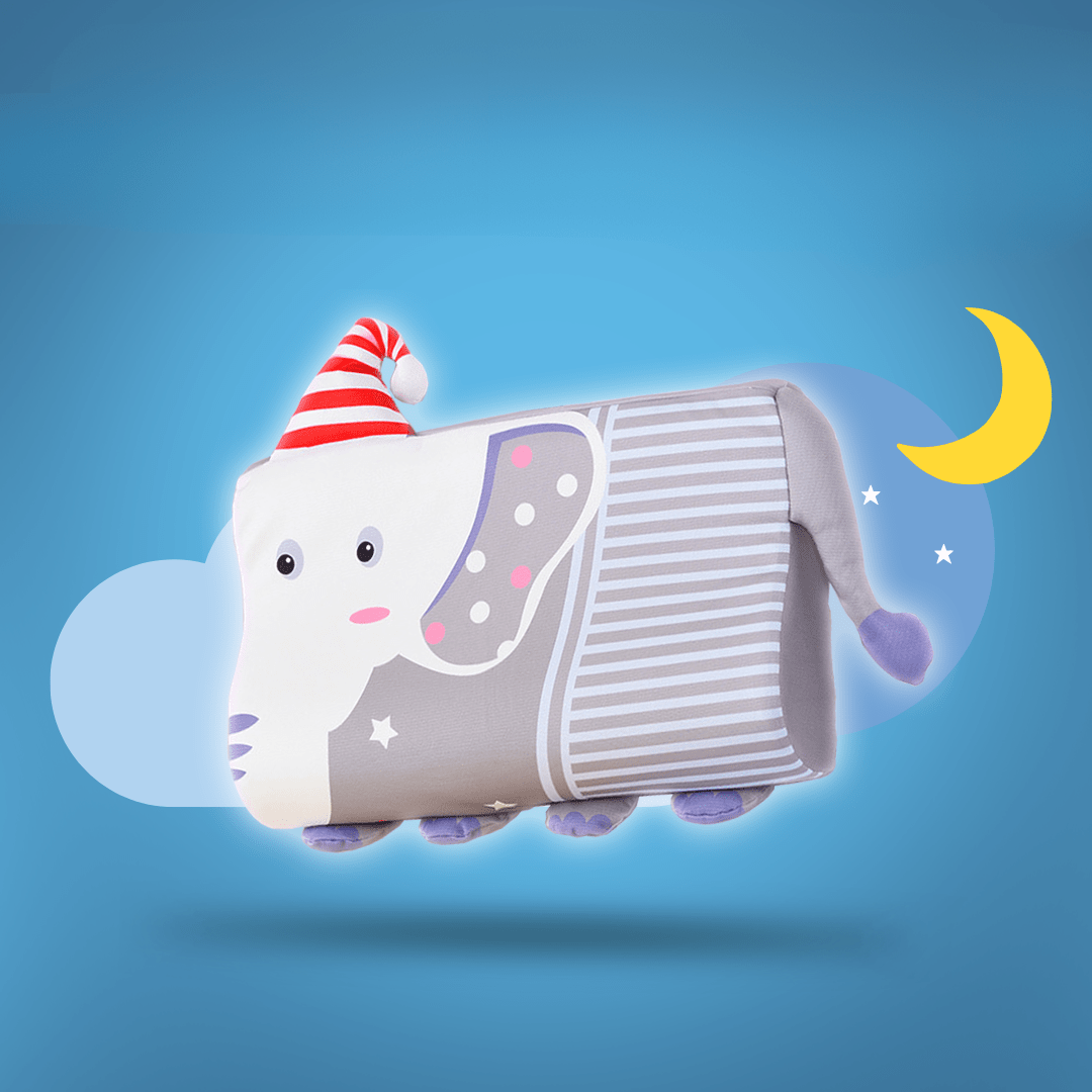 Ergonomically Shaped Memory Foam Pillow for Kids