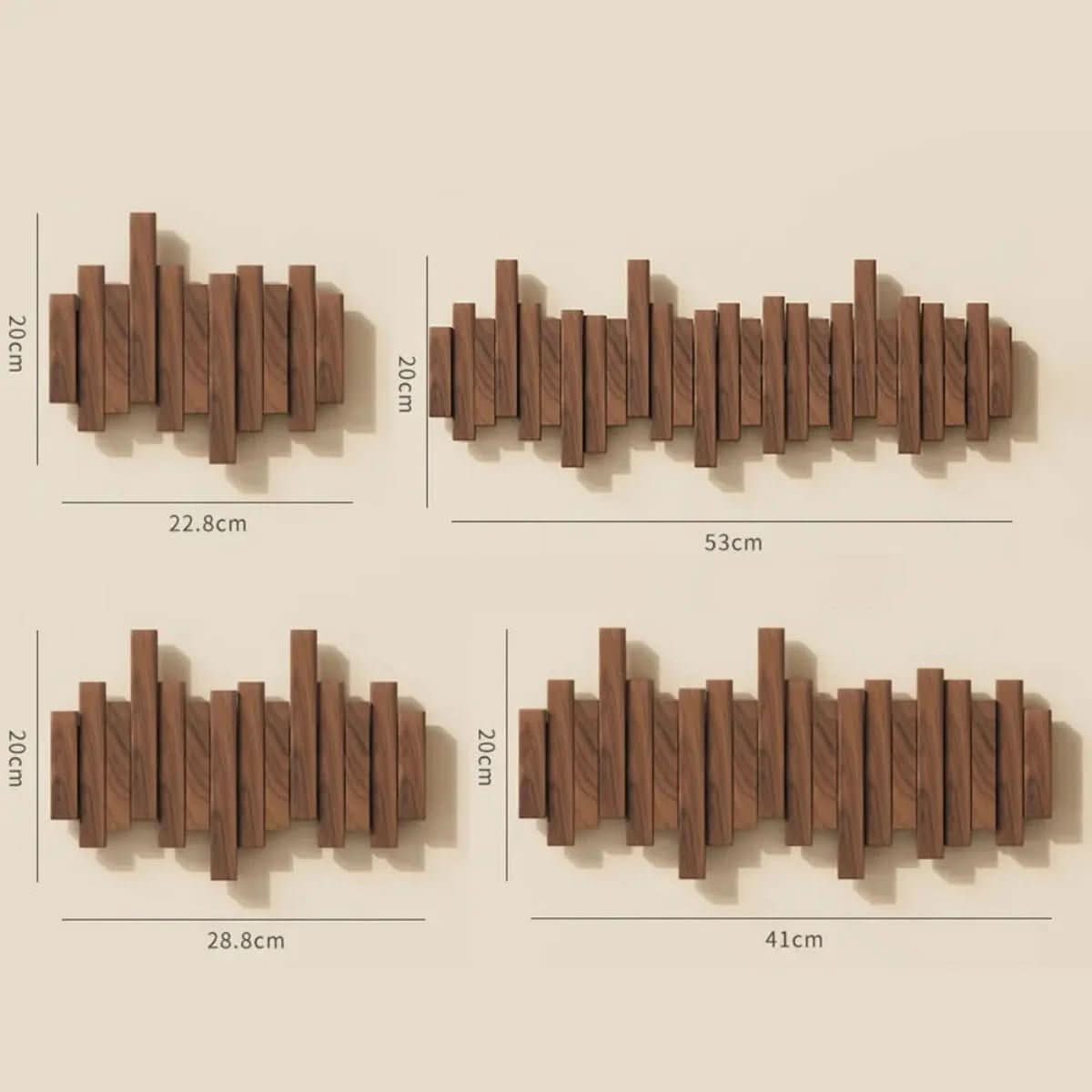 Melody Wall Organizer in Rich Walnut or Light Beech Finish