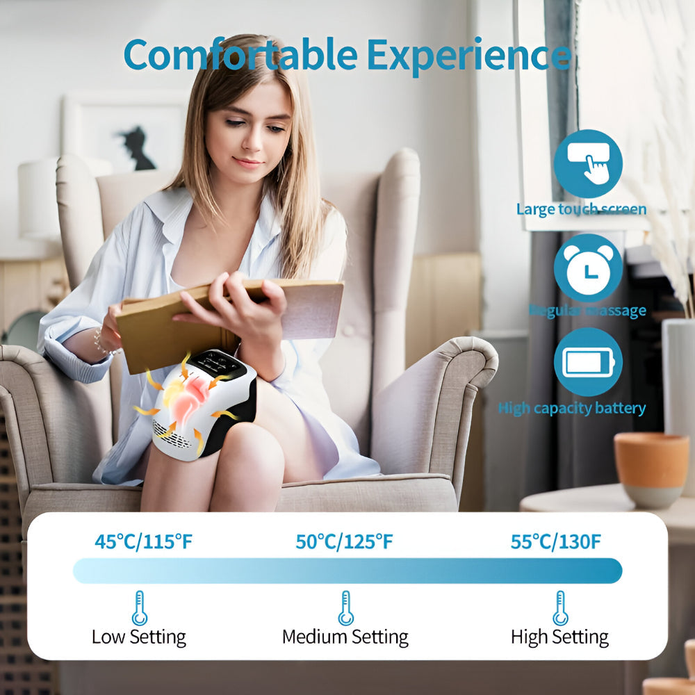 ThermoFlex Knee Comfort Massager with Customizable Support