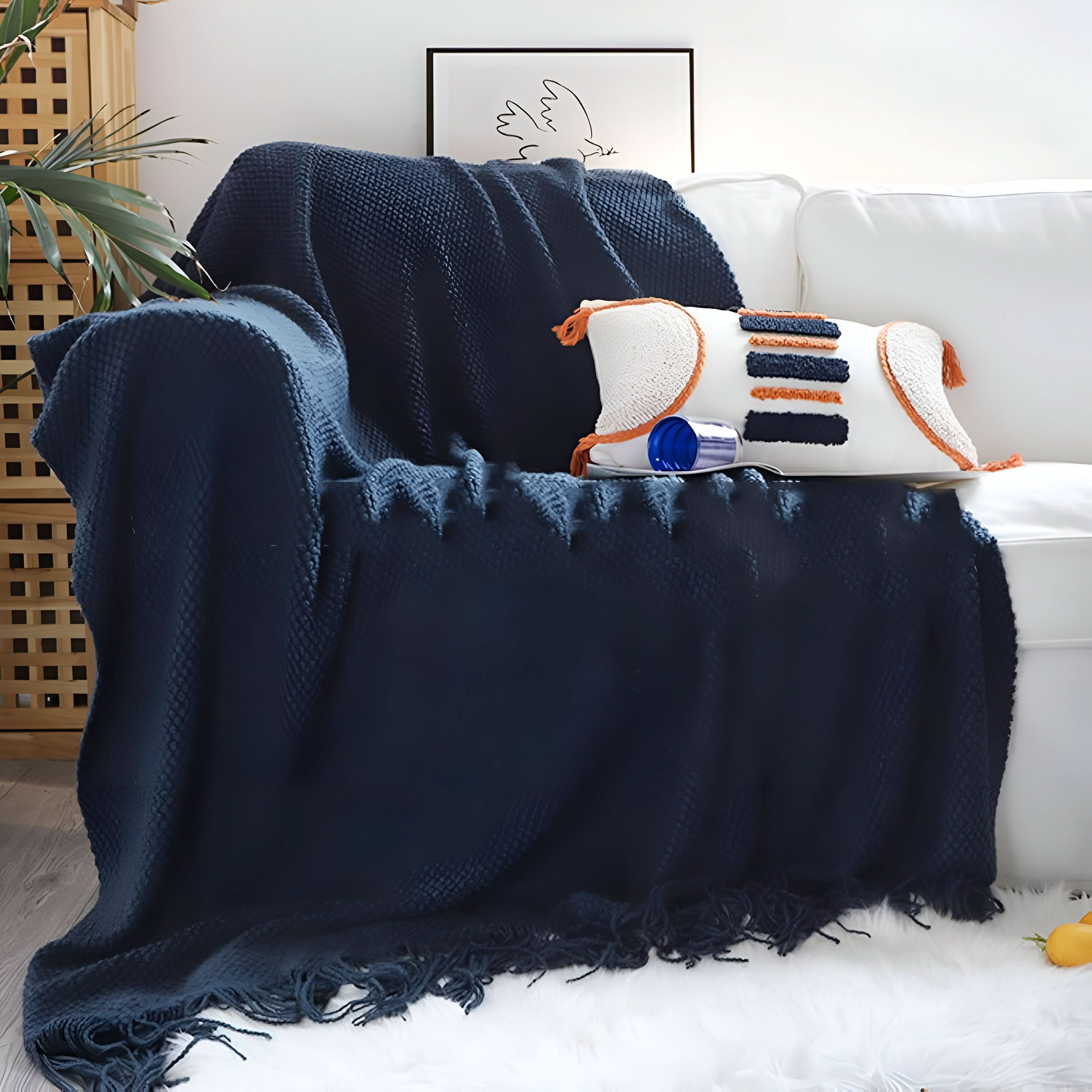 Cozy Fleece Knit Blanket with Soft Lining – Year-Round Comfort