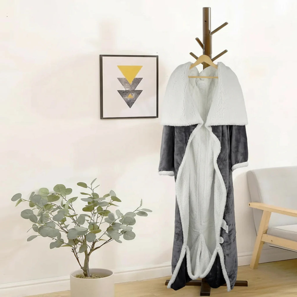 CozyWear Heated Sherpa Fleece Blanket for Ultimate Comfort