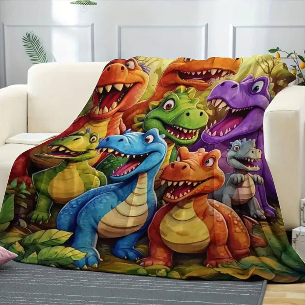 Dino Dreams Cozy Blanket for Kids' Spaces