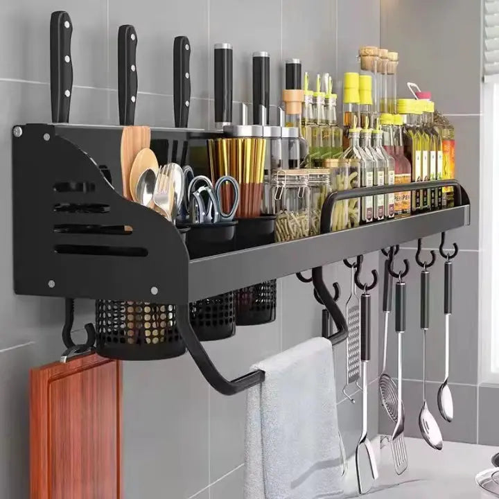 Stylish Wall-Mounted Kitchen Organizer for Effortless Storage