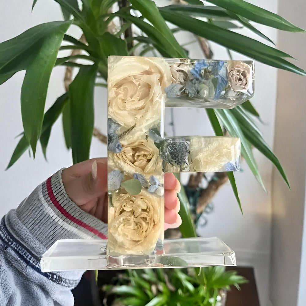 Custom Floral LED Letter Lamp for Cozy Spaces
