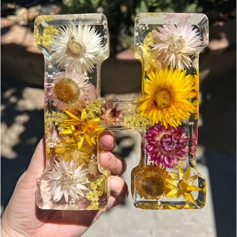 Custom Floral LED Letter Lamp for Cozy Spaces