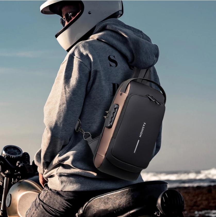 Backpack with Carbon Fiber Design for Theft Protection