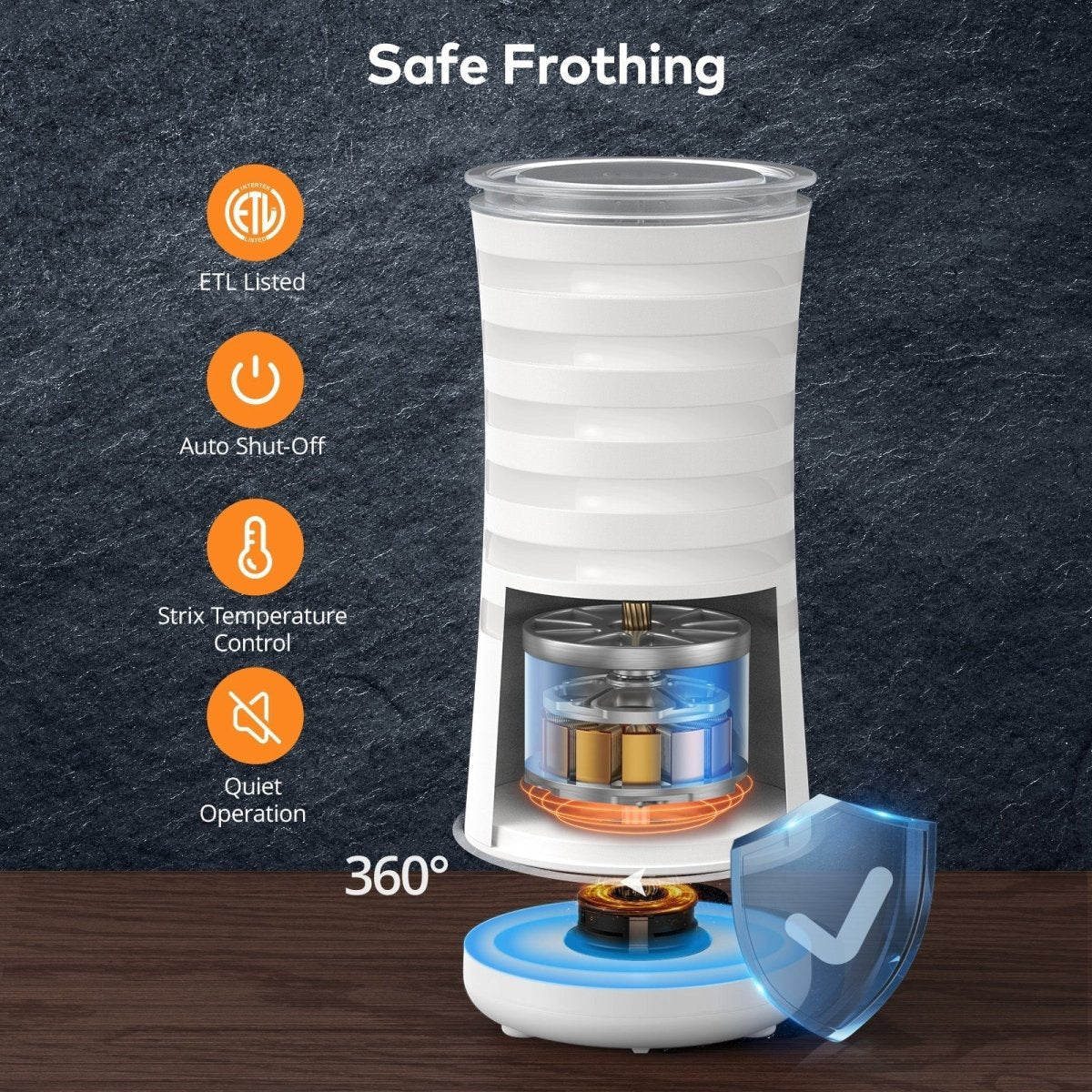 BaristaBlend 4-in-1 Milk Frother and Steamer for Perfect Coffee