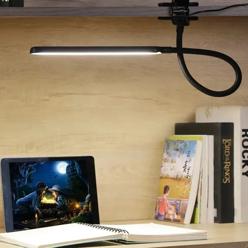 Adjustable LED Clip Lamp with Flexible Gooseneck