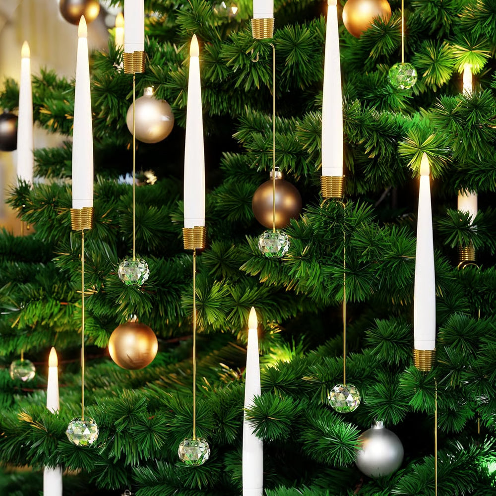 Battery-Operated LED Holiday Tree Lights with Remote Control – Warm Glow
