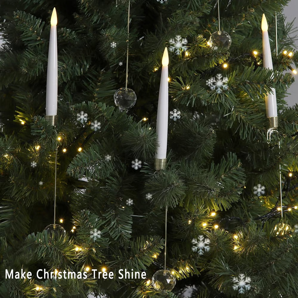 Battery-Operated LED Holiday Tree Lights with Remote Control – Warm Glow