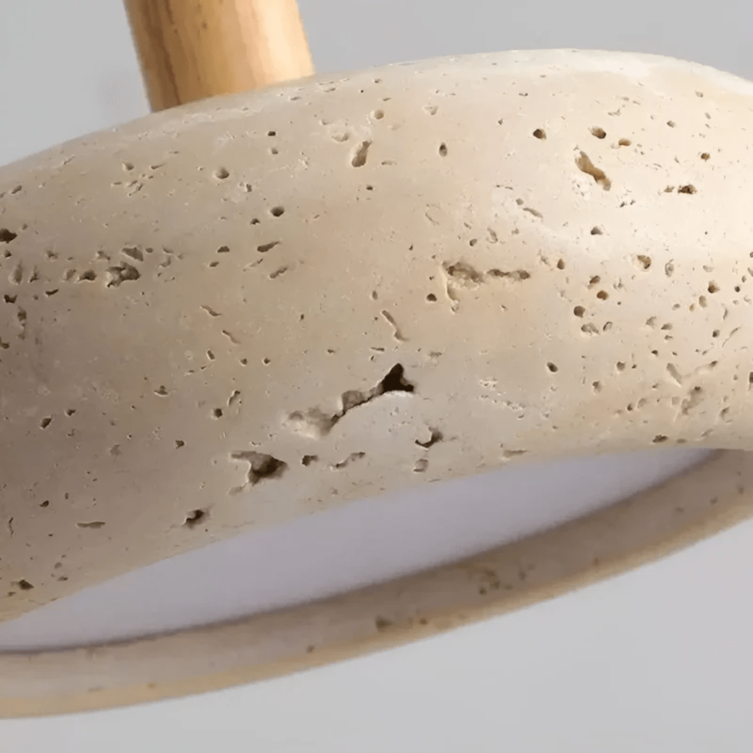 SerenityGlow LED Vintage Ceiling Light with Natural Elements
