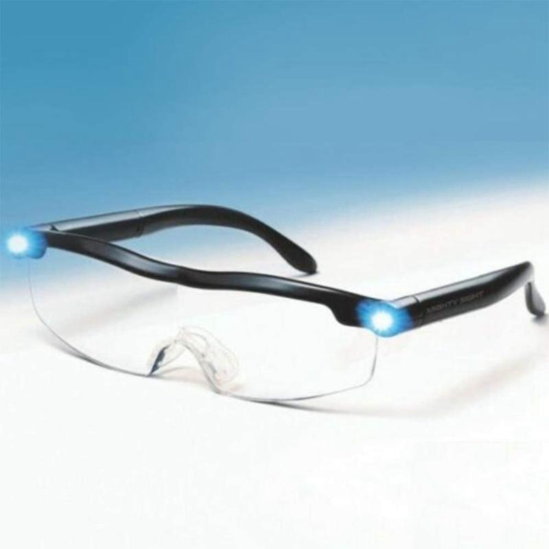 Hands-Free LED Reading Magnifier Glasses with Adjustable Lighting