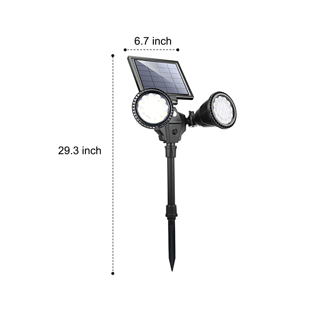 2 Pack Waterproof Intelligent Motion Sensor LED Solar Lawn Lights