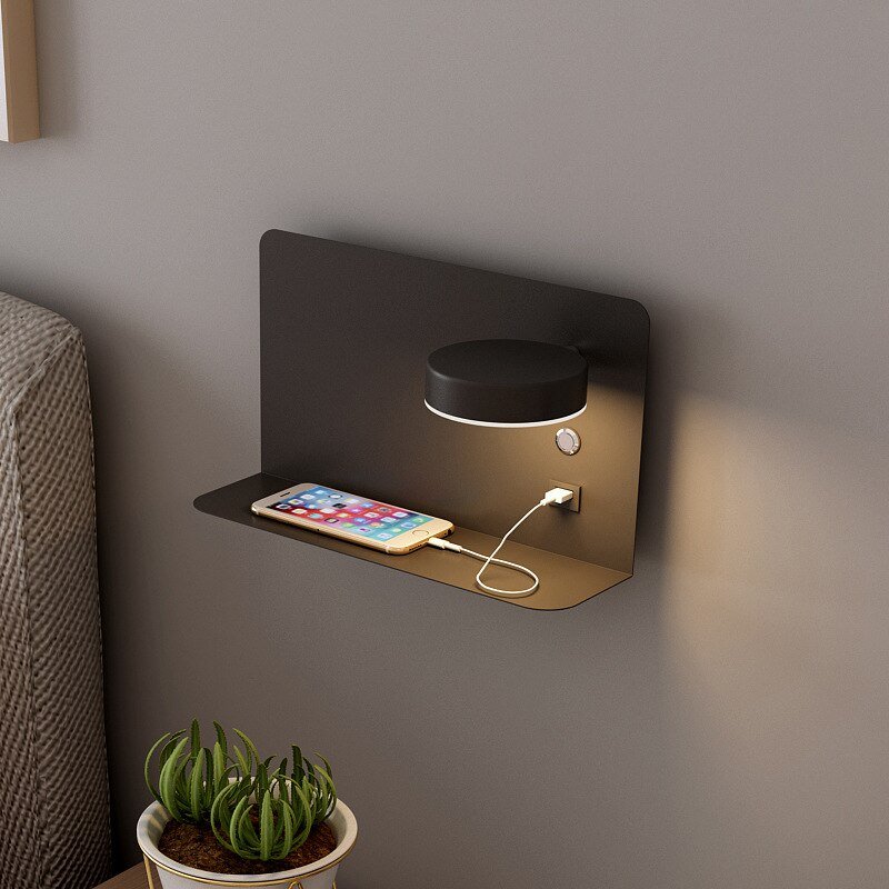 AuraBeam USB LED Wall Light with Three Color Settings