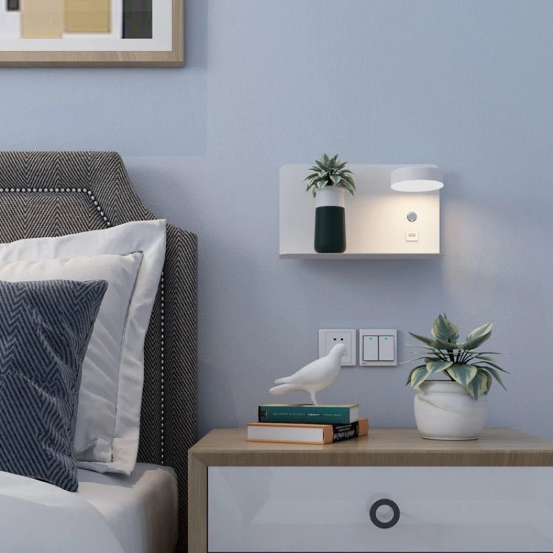 AuraBeam USB LED Wall Light with Three Color Settings