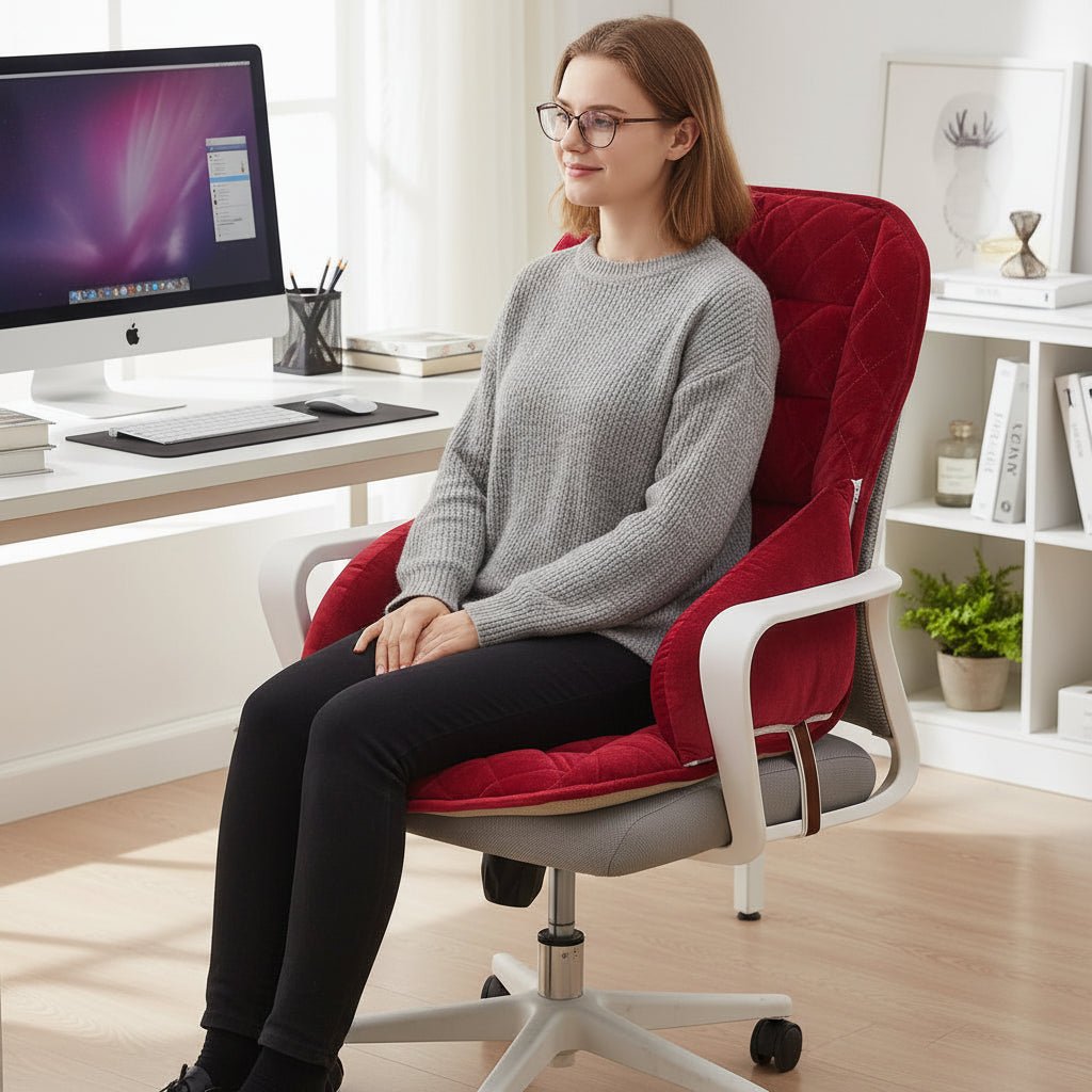 ComfortEase Lumbar Support Pillow for Sitting Relief