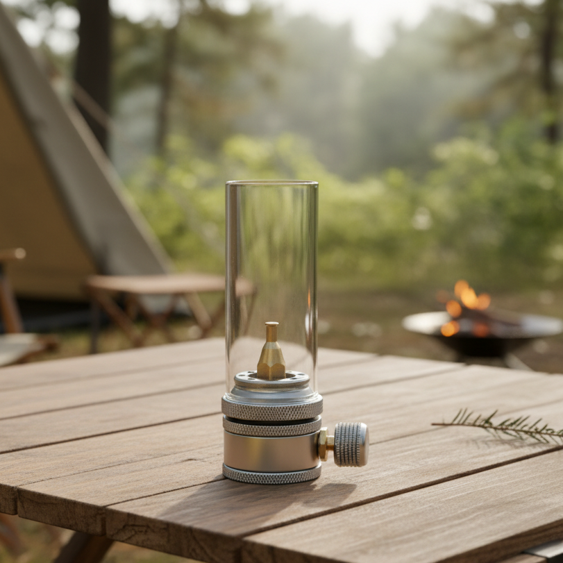 LumeLite Compact Butane Lantern with Adjustable Glow