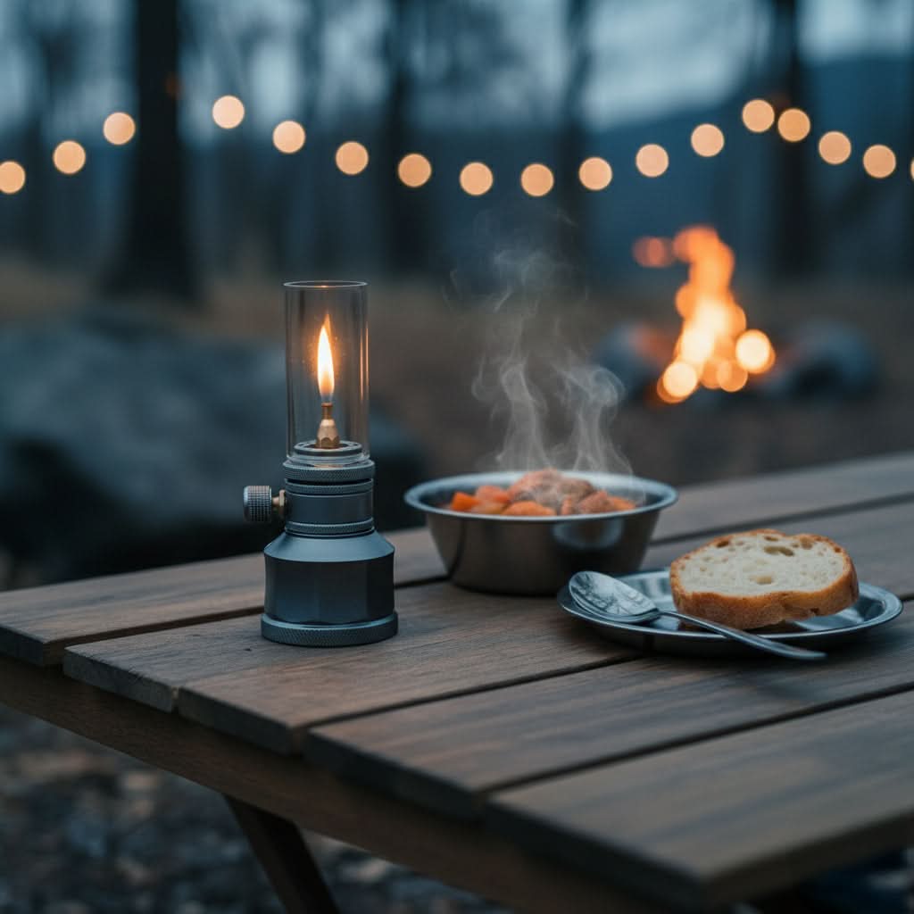 LumeLite Compact Butane Lantern with Adjustable Glow