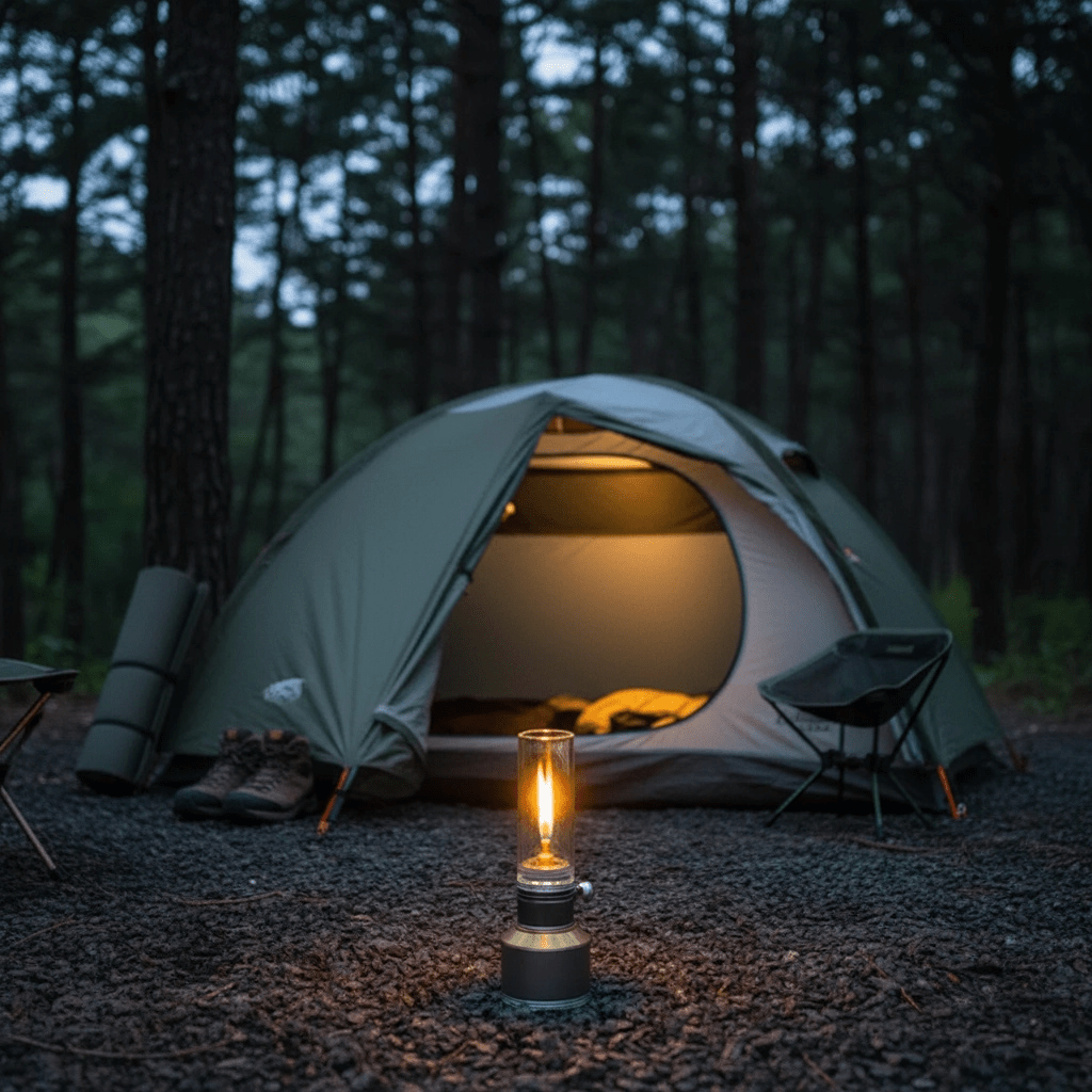 LumeLite Compact Butane Lantern with Adjustable Glow