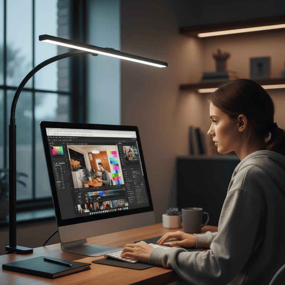FlexiBright Adjustable LED Desk Lamp for Home & Office
