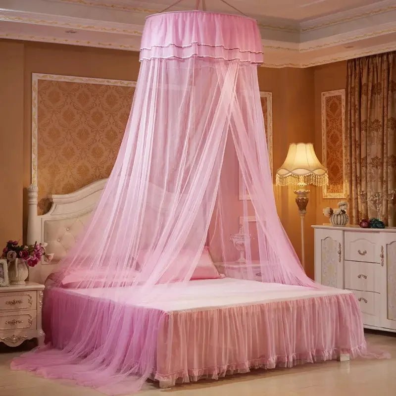 Enchanted Canopy Mosquito Net with Glowing Butterfly Accents