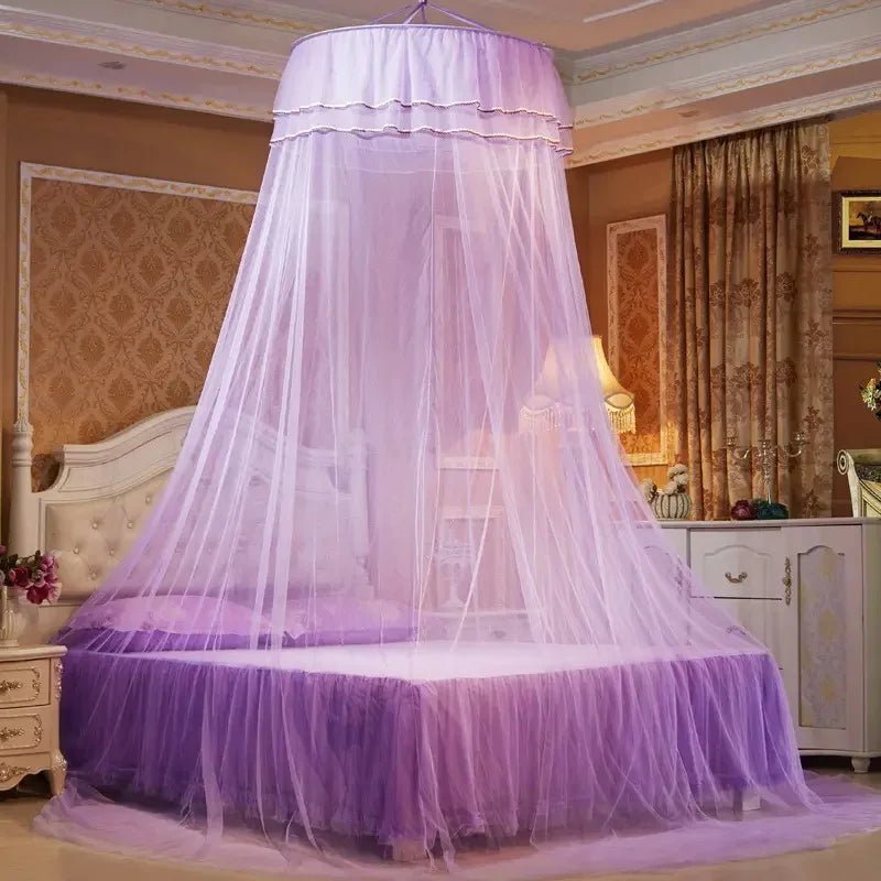 Enchanted Canopy Mosquito Net with Glowing Butterfly Accents