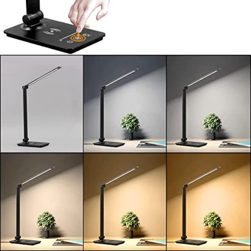 Lumos Smart LED Desk Lamp with Qi Charging and Custom Brightness