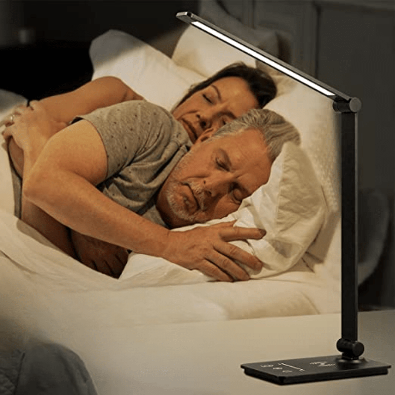 Lumos Smart LED Desk Lamp with Qi Charging and Custom Brightness