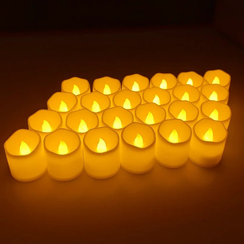 GlowSafe LED Tealights for a Cozy, Flame-Free Atmosphere