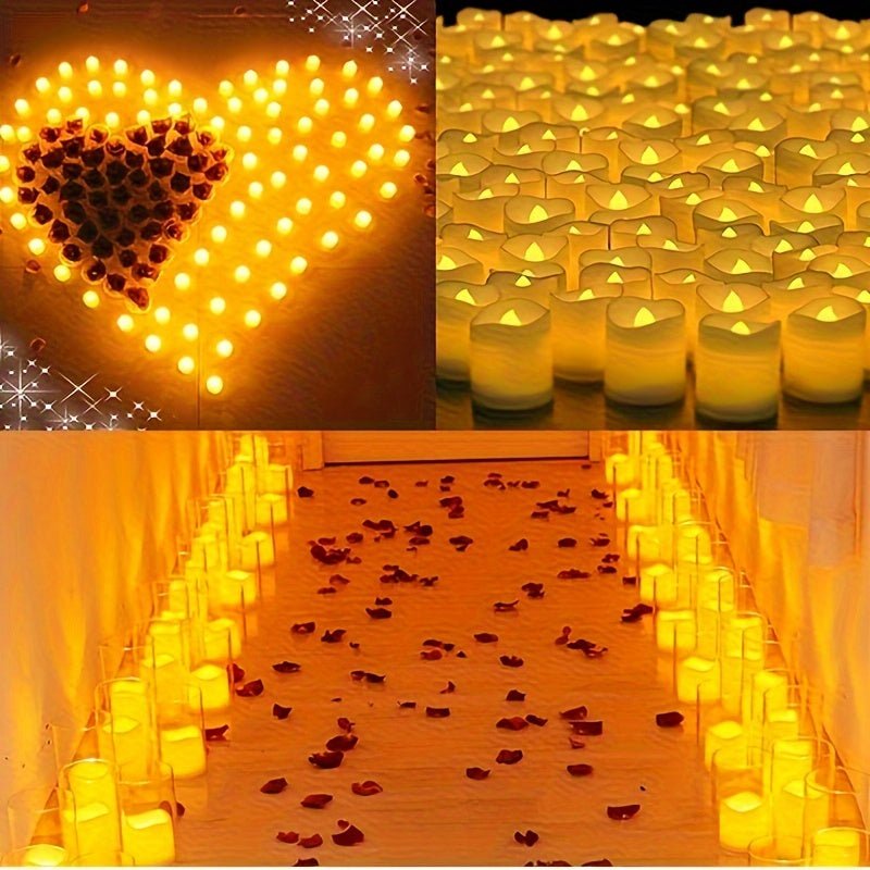 GlowSafe LED Tealights for a Cozy, Flame-Free Atmosphere