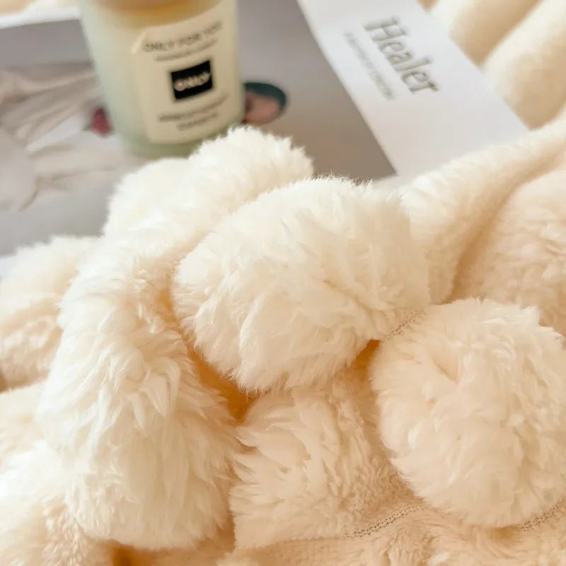 SnuggleSoft Plush Faux Fur Throw Blanket for Home & Travel