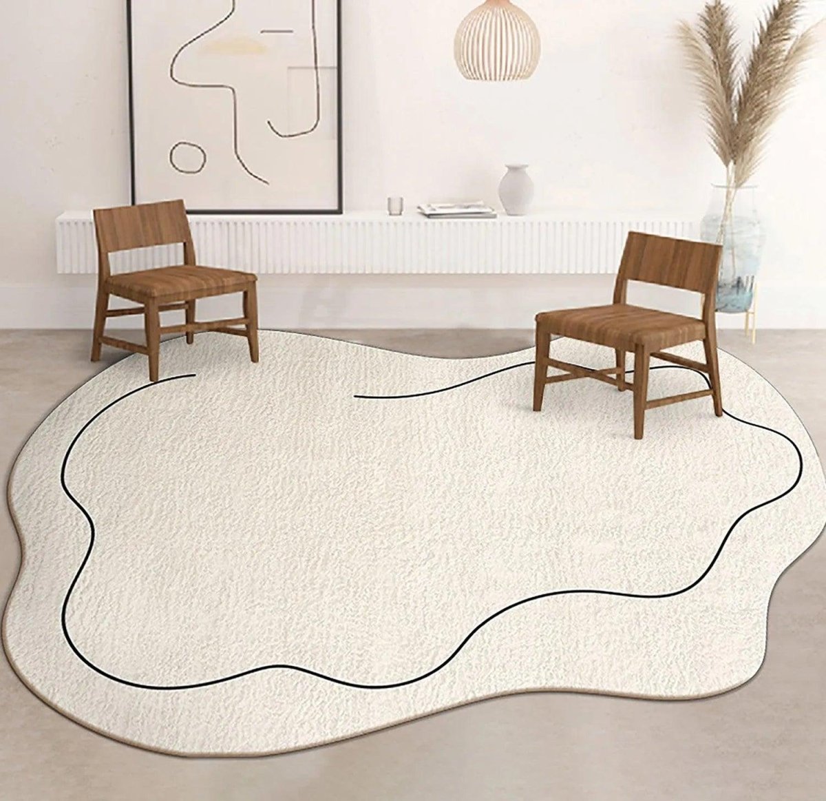 DreamyCloud Plush Area Rug with Soft Cloud Design for Cozy Spaces