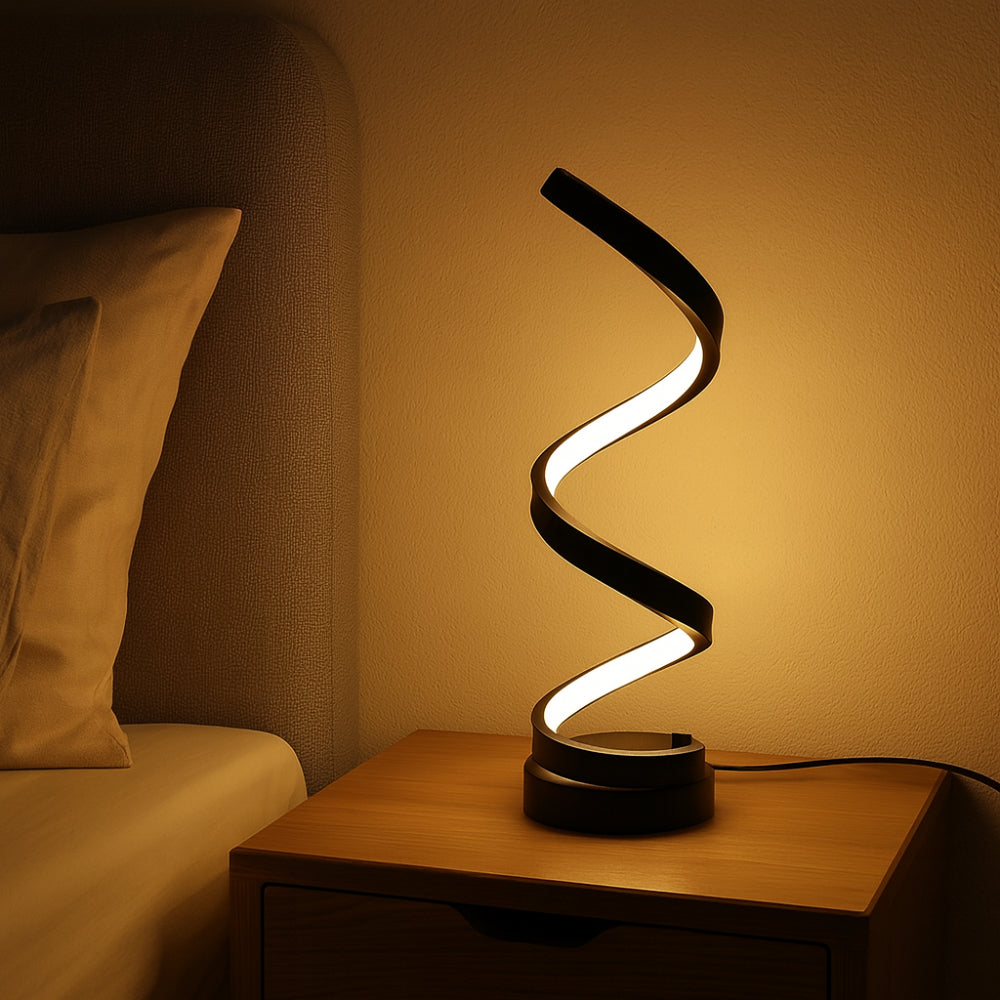 Elegant Spiral LED Desk Lamp for Modern Spaces