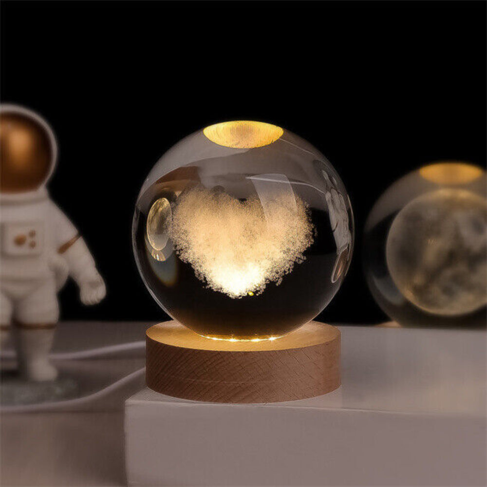 Galactic Night Glow: Enchanting 3D LED Bedside Lamp