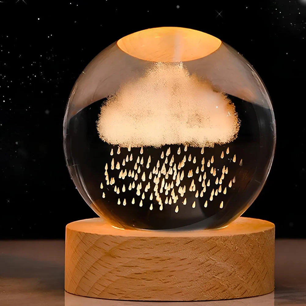 Galactic Night Glow: Enchanting 3D LED Bedside Lamp