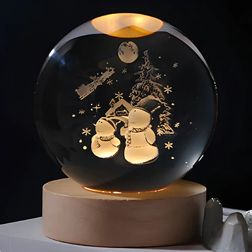 Galactic Night Glow: Enchanting 3D LED Bedside Lamp