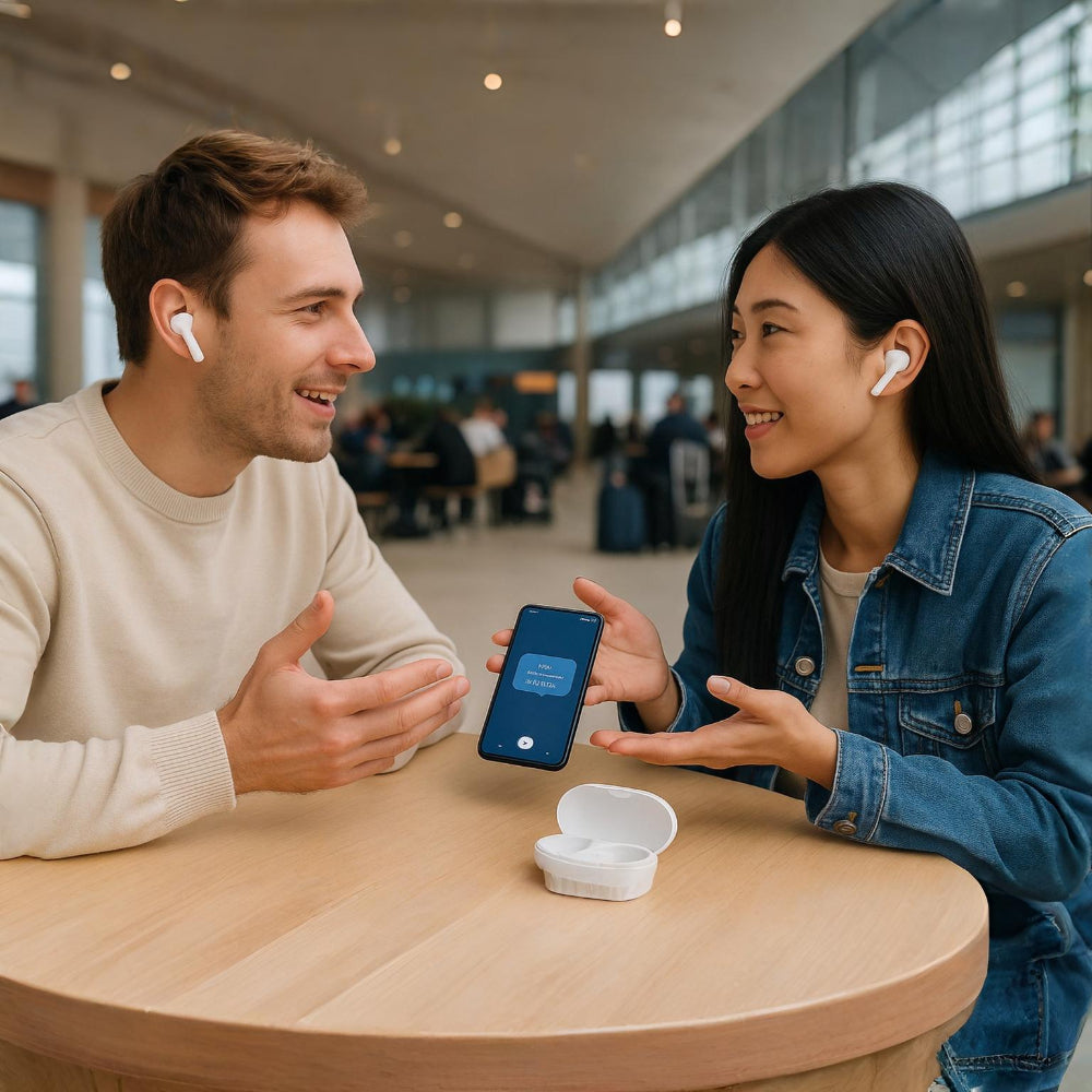 Smart Bluetooth Earbuds for Instant Language Translation