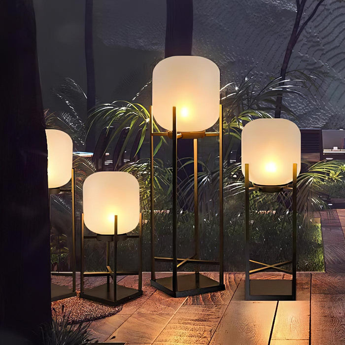 Taavita Outdoor Floor Lamp Lantern for Gardens