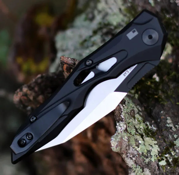 Compact Outdoor Utility Tool with Wharncliffe Blade and Swift Fold Design