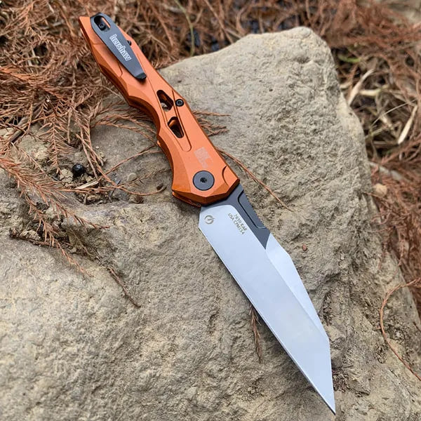 Compact Outdoor Utility Tool with Wharncliffe Blade and Swift Fold Design
