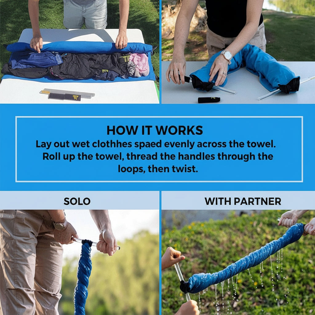 Effortless Portable Laundry Spinner for Quick Drying